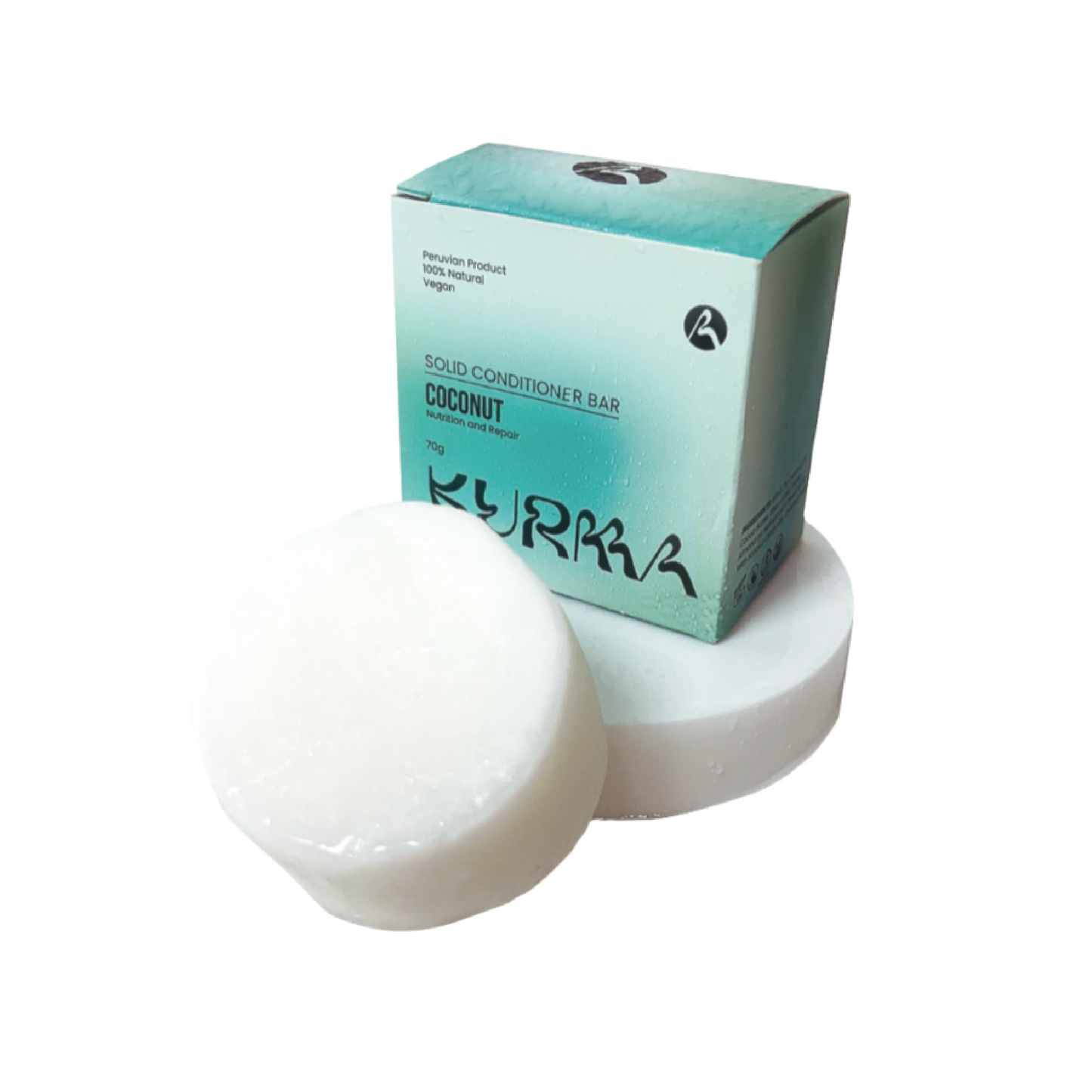 Coconut solid conditioner bar